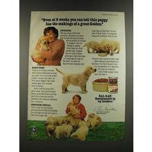 1986 Kal Kan Puppy Formula Dog Food Ad - Even at 8 Weeks