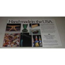 1986 Philip Morris Ad - Hand-Made in the USA