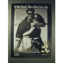 1989 Kay and JB Robinson Jewelers Ad - The man's diamond.