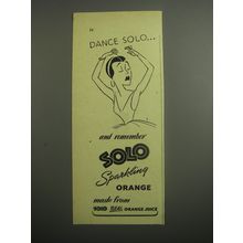 1948 Solo Orange Drink Ad - Dance Solo