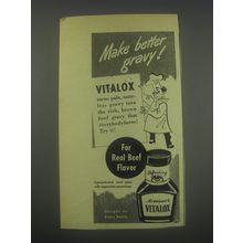 1946 Armour's Vitalox Ad - Make better gravy!