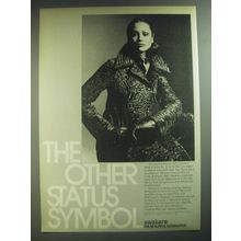 1974 Swakara Broadtail Lamb Fur Coat Ad - The other status symbol