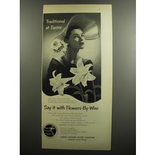 1952 FTD Florists' Telegraph Delivery Association Ad - Traditional at Easter