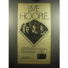 1974 Mott the Hoople Live Album Advertisement - Live Hoople