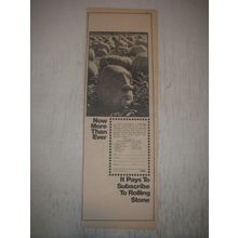 1973 Rolling Stone Magazine Ad - Now more than ever