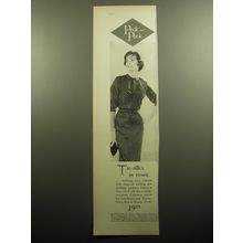 1958 Peck and Peck Advertisement - Dress by Goodman and Theise