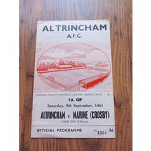 1961/62 FA Cup 1st Qualifying Round - Altrincham vs Marine (Crosby)