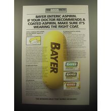 1994 Bayer Enteric Aspirin Advertisement - Wearing the Right Coat
