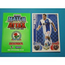 60. Ryan Nelsen - Blackburn Rovers - Match Attax 2010/11 Football Card EF1