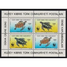 Turkish Cyprus WWF Turtles MS 1992 MNH SG#MS335 MI#Block 11 Sc#328a