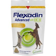 Vetoquinol Flexadin Advanced Dog Hip and Joint Supplement with Undenatured Colla
