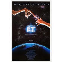 E.T. the Extra-Terrestrial (1982)_3 Movie Film Poster Canvas iconic design