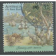 AUS 1988 37c 'THE FIRST FLEET - ARRIVAL' FINE USED (EBID44-490)