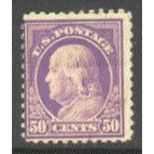 517 50c Benjamin Franklin Average MHR S0256
