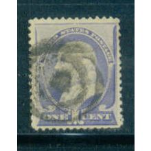 Used 212 1c Benjamin Franklin Just Clears M01480