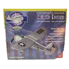 Gearbox Stinson Reliant U.S. Coast Guard Airplane Die Cast Coin Bank
