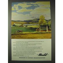 1951 Budd Company Ad - Pioneers in Transportation