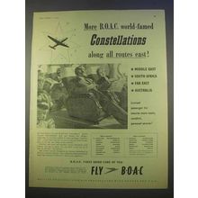 1955 BOAC Airways Ad - More World-Famed Constellations