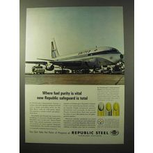 1964 Republic Steel Ad - Fuel Purity is Vital