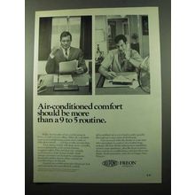 1969 Du Pont Freon Refrigerants Ad - 9 to 5 Routine