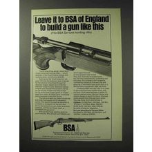 1971 BSA De-luxe Hunting Rifle Ad - Leave it To England