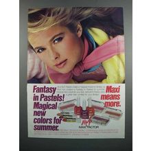 1983 Max Factor Cosmetics Ad - Fantasy in Pastels