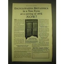 1924 The Encyclopaedia Britannica Ad - Encyclopaedia Britannica in a new form