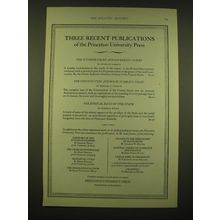 1924 Princeton University Press Ad - Three recent publications
