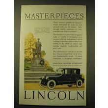 1924 Lincoln Car Ad - St. Gauden's Lincoln - Masterpieces
