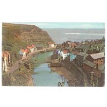 STAITHES, Yorkshire .. vintage used postcard 1971 postmark =