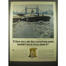 1966 Gilbey's London Dry Gin Ad - If there was a gin that carried your name