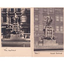 Mozart Denkmal 2x Austrian Classical Composer Rare Statue Postcard s