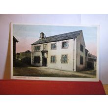 GRAMMAR SCHOOL HAWKSHEAD , CUMBRIA used antique postcard 1908 pm =