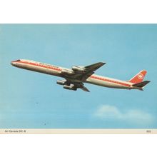 Air Canada DC-8 Plane Aircraft Postcard