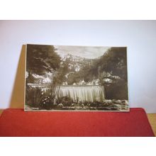 THE WATERFALL, CHEDDAR, SOMERSET used vintage postcard RP by Valentine 1950 pm =