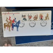 australia FDC 1985 colonial military uniforms ingleburn postmark