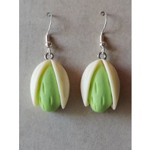 Quirky Kawaii Pistachio Earrings, Novelty Earrings, Statement Earrings