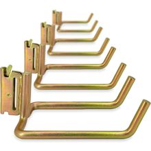 4 Pack E-Track Heavy Duty Shovel Hanger for Store Long Handled Tools, Large Stee