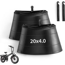 2 Pack 20 X 4.0 Fat Tire Tube Schrader Valve, Puncture Proof Bike Tubes for 20 X