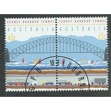 AUS 1992 (SE~TE SET) 'SYDNEY HARBOUR TUNNEL' (C.T.O) FINE USED(2v) (EBID47-922)