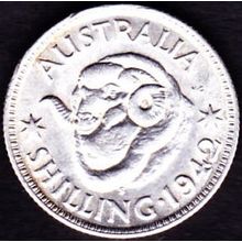 1942 S Australia 1 Shilling coin