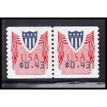 CVP32 43c Shield Very Fine MNH Pair PA5014