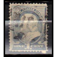 Used 212 1c Benjamin Franklin Barely Clears RA0487