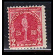 688 2c Battle of Braddock Average Plus MNH O2617