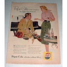 1954 Pepsi Pepsi-Cola Soda Ad - Modern Refreshment