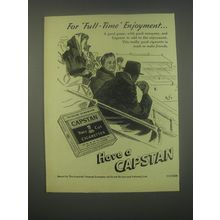 1949 Capstan Navy Cut Cigarettes Ad - For full-time enjoyment