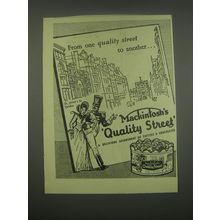 1949 Mackintosh's Quality Street Toffees & Chocolates Ad - St. James St.