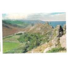 THE VALLEY OF ROCKS, LYNTON , DEVON used vintage postcard by J. Salmon 1973 pm =