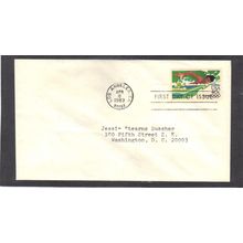 FDC C107 40c Swimming (No Cachet-Typed/A) CV42706