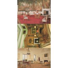 Nostell Priory Yorkshire Library Tapestry Room 3x Postcard s